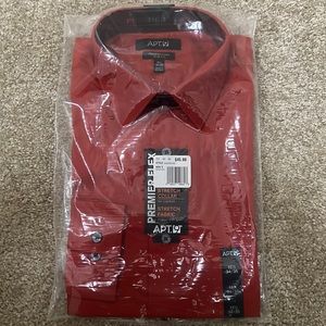 APT. 9 premier flex slim fit dress shirt size 15.5 34/35